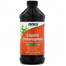 Хлорофилл NOW Liquid Chlorophyll 473 мл вкус Mint