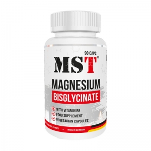 MST Magnesium Bisglycinate With Vitamin B6 90 капсул (хелатный магний)