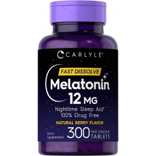 Carlyle™ Melatonin 12 mg 300 быстро растворимых таблеток 