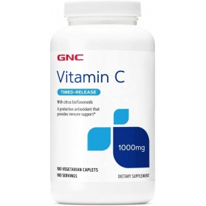GNC Vitamin C 1000 Time Release 180 таблеток (срок12/23)