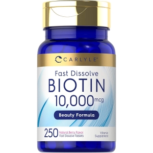 Биотин Carlyle™ Biotin 10000mcg 250 быстро растворимых таблеток