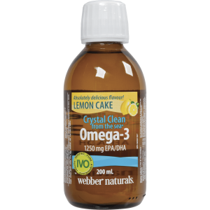 Webber Naturals® Omega-3 1250 mg EPA/DHA 200 мл. (Лимонный пирог)