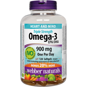 Webber Naturals® Triple Strength Omega-3 900 mg EPA/DHA 200 softgels