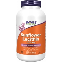 Now Sunflower Lecithin 1200 mg 200 капсул (Лецитин из подсолнечника)