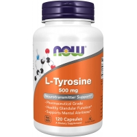 Тирозин Now L-Tyrosine 500 mg 120 капсул