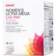 GNC Womens Ultra Mega® Live Well Vitapak® Program 30 пакетов