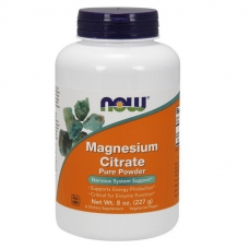 NOW Magnesium Citrate Pure Powder 227 грамм (цитрат магния)