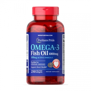 Puritan's Pride Omega-3 Fish Oil 1000 mg 250 softgels