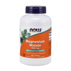 NOW Magnesium Malate 1000 mg 180 таблеток (магний малат)