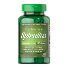 Puritan's Pride Spirulina 500 mg 200 таблеток (спирулина)