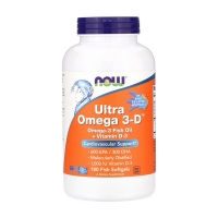 NOW Ultra Omega 3-D 180 softgels  (900 EPA+DHA)