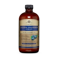 Solgar Calcium Magnesium Citrate with Vitamin D3 473 ml (natural blueberry)