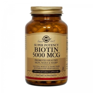 Биотин Solgar Biotin 5000 mcg 100 veg капсул