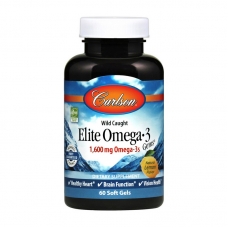 Carlson Labs Elite Omega 3 1600 mg 60 softgels