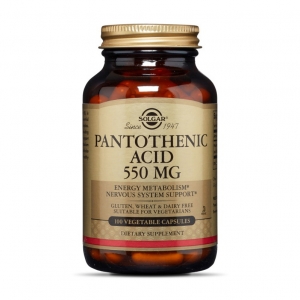 Solgar Pantothenic Acid 550 mg 100 veg caps