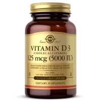 Solgar® Vitamin D3 125 mcg (5000 IU) 120 veg капсул