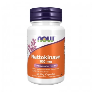 Наттокиназа NOW Nattokinase 100 mg 60 veg капсул