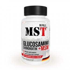 MST Glucosamine Chondroitin + MSM + Hyaluronic Acid 90 таблеток