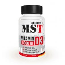 MST Vitamin D3 5000 IU 125 mcg 300 softgels