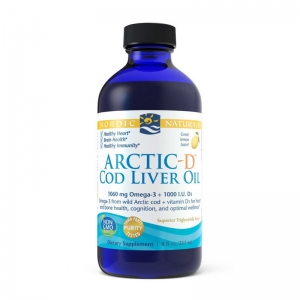 Nordic Naturals Arctic-D Cod Liver Oil 1060 mg omega-3 + 1000IU D3 237 ml