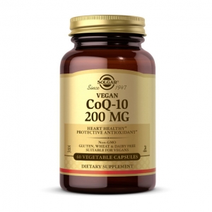 Коэнзим Solgar CoQ-10 200 mg Vegan 60 veg капсул