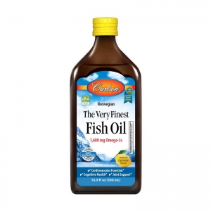 Carlson Labs The Very Finest Fish Oil 1600 mg Omega-3s 500 мл (lemon)