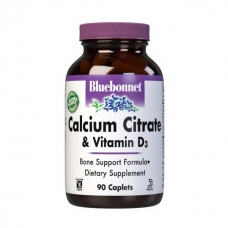 Bluebonnet Nutrition Calcium Citrate & Vitamin D3 90 caplets