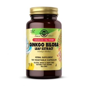 Solgar Ginkgo Biloba Leaf Extract 180 veg caps