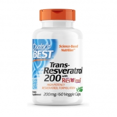 Транс-ресвератрол Doctors BEST Trans-Resveratrol 200 mg with Reswinol 60 veg капсул