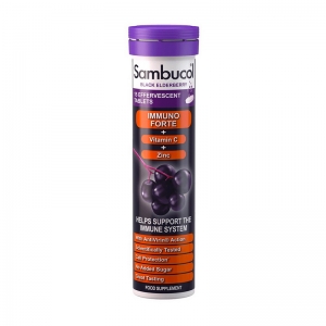Sambucol Immuno Forte + Vitamin C + Zinc 15 таблеток (Для иммунитета с бузиной)
