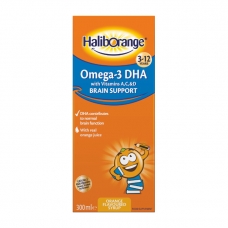 Haliborange Omega-3 DHA + Vitamins A,C & D Brain Support 300 ml (orange)