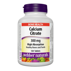 Webber Naturals Calcium Citrate 300 mg 120 таблеток (Кальций цитрат)