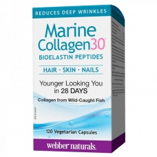 Webber Naturals Collagen30 Marine 120 капсул (пептиды 100% натурального морского коллагена)