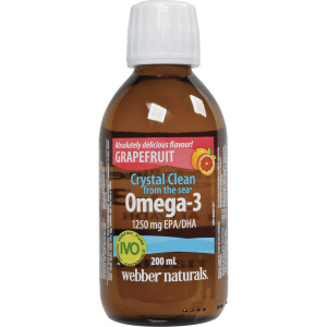 Webber Naturals® Omega-3 1250 mg EPA/DHA 200 мл. (Грейпфрут)