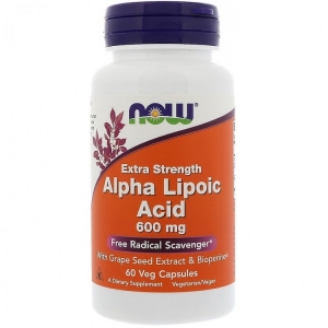 Now Alpha Lipoic Acid 600 mg 60 капсул