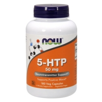 Аминокислота Now 5-HTP 50 mg 90 капсул (Гидрокситриптофан)