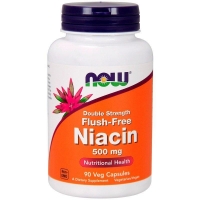 NOW Flush Free Niacin 500 мг 90 капсул Ниацин без покраснения