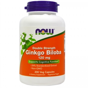 Now Ginkgo Biloba 120 mg 200 капсул