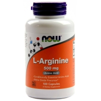 Now L-Arginine 500 mg 250 капсул (Аргинин)