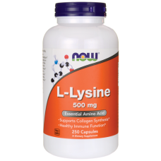 Лизин NOW L-Lysine 500 mg 250 капсул