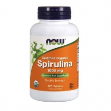 Now Spirulina 1000 mg 120 таблеток Органическая спирулина