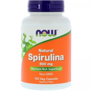 Now Spirulina 500 mg 120 капсул