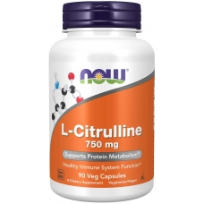 Now L-Citrulline 750 mg 90 капсул (Цитруллин)