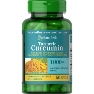 Puritans Pride Turmeric Curcumin 1000 mg with Bioperine 5 mg 60 капсул