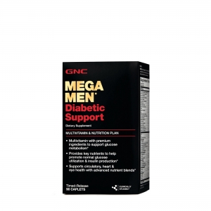 GNC Mega Men® Diabetic Support 90 таблеток